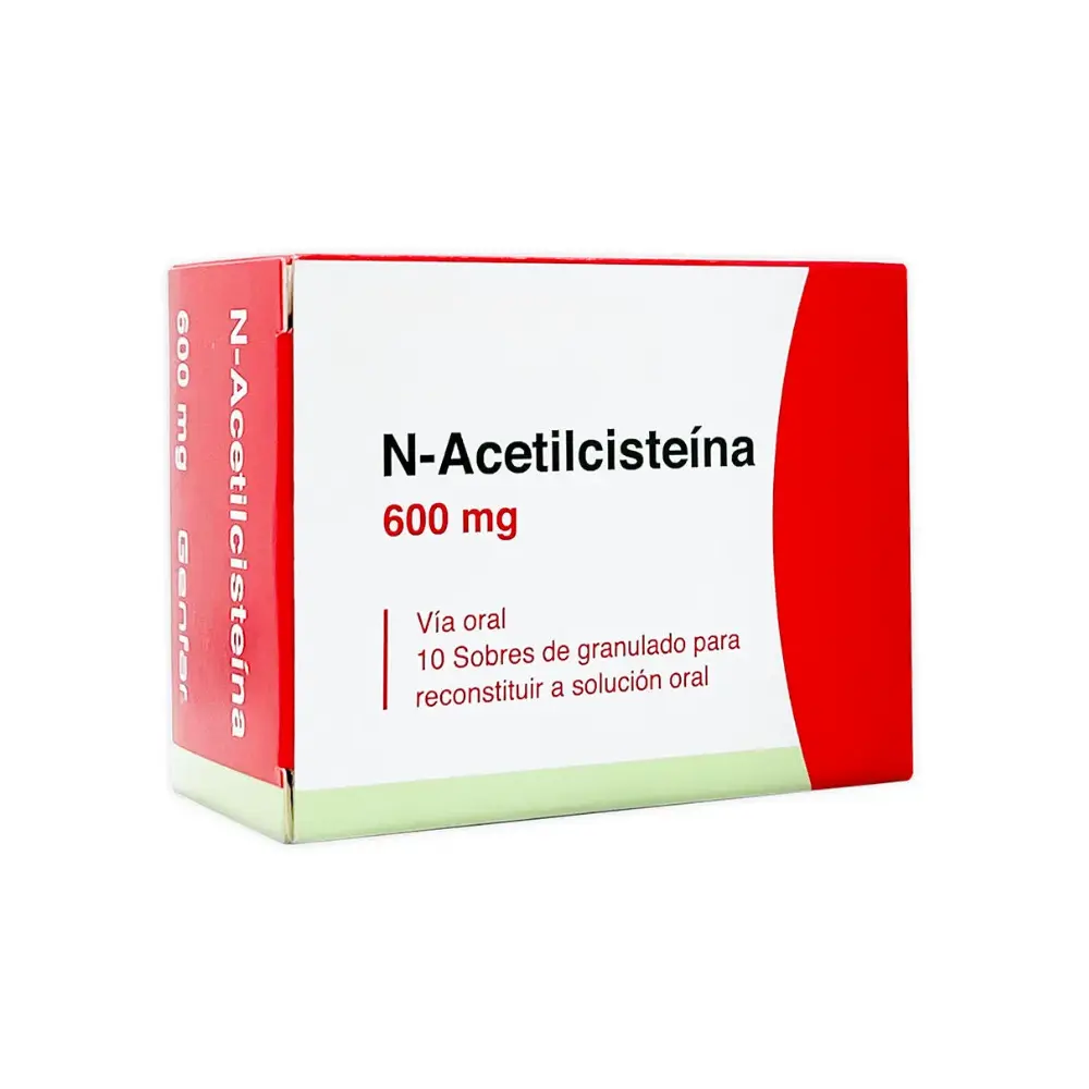 [16727] ACETILCISTEINA  600 MG X 10 SOBRES - D8