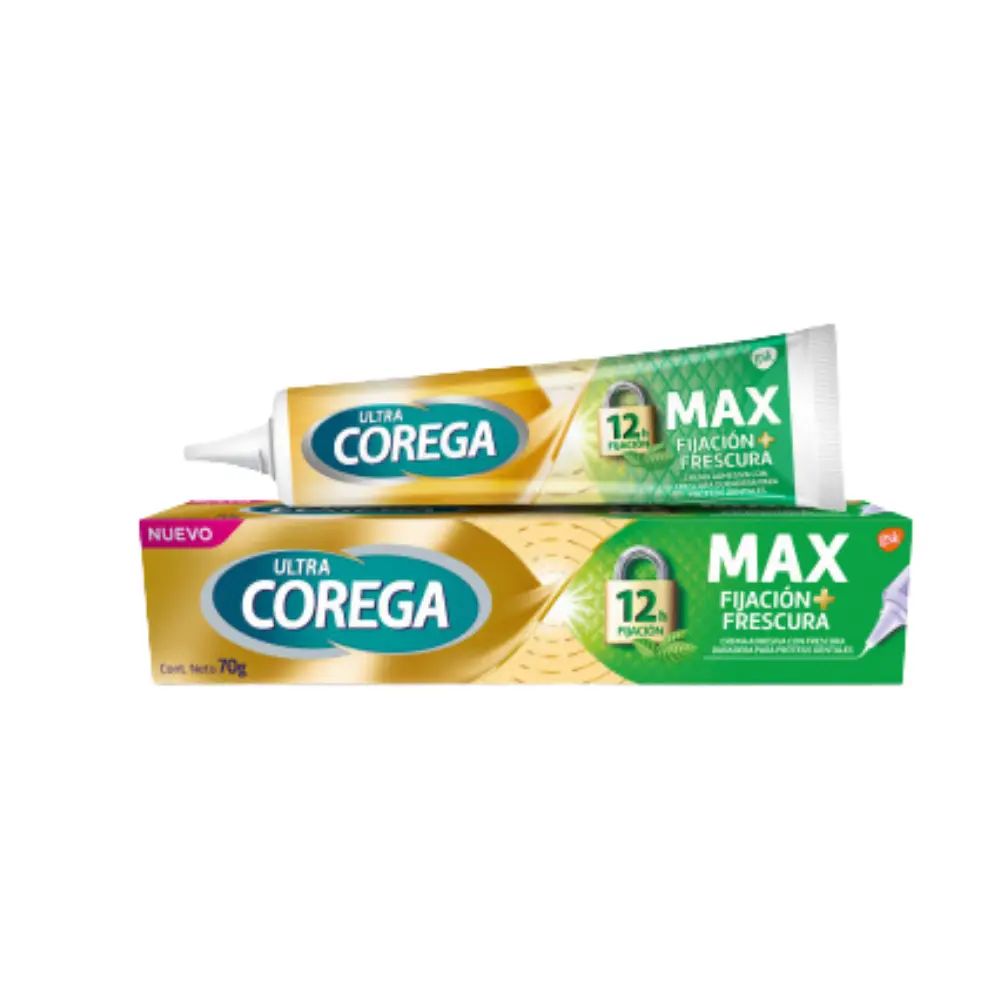 [223596] ADHESIVO COREGA ULTRA MAX FIJACION + FRESCURA CREMA X70GR