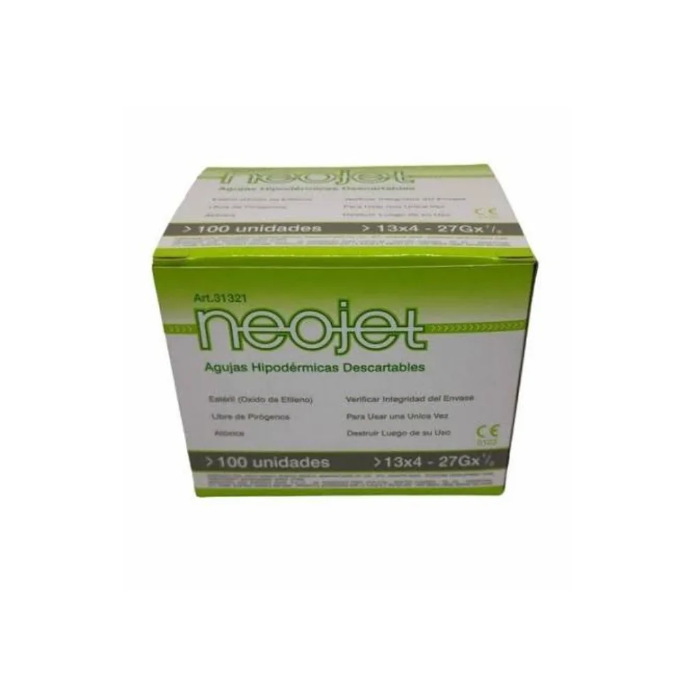 [2160] AGUJA DESCARTABLE 13/4 27G X 1/2` - X 100 UNIDADES