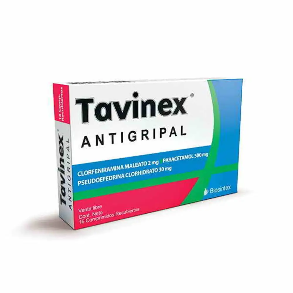TAVINEX ANTIGRIPAL NUEVO X 16 COMPRIMIDOS (BIOSINTEX) - A5