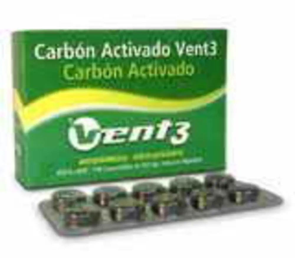 [1847] CARBON ACTIVADO 250 MG X 10 COMP  VENT3 - B4