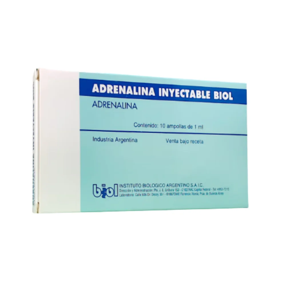[8994] ADRENALINA X 1 AMP 1 %  - IM, IV, SC -  BIOL - B8