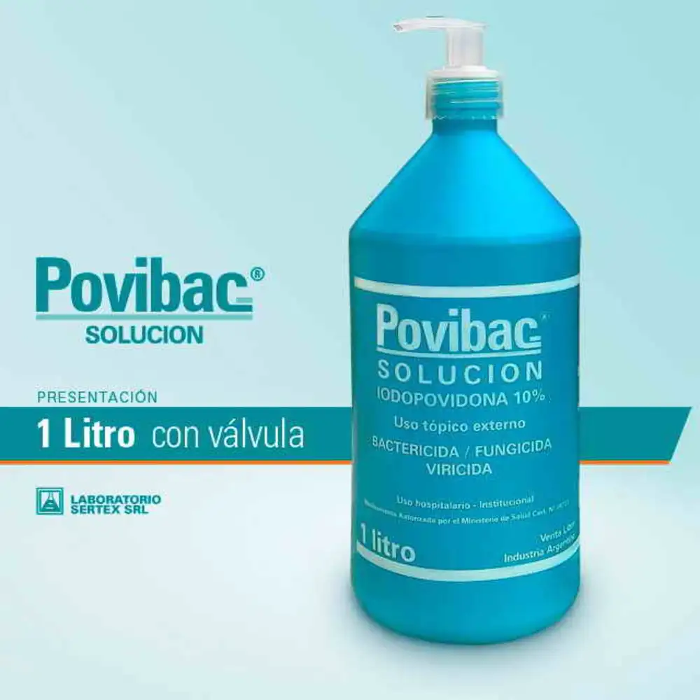 [10391] SOLUCION IODOPOVIDONA AL 10% X 1LT X UNIDAD -  Nº ANMAT - 38727