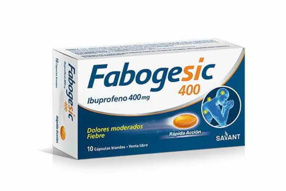 [10540] FABOGESIC 400MG X 10 CAPSULAS BLANDAS - IBUPROFENO