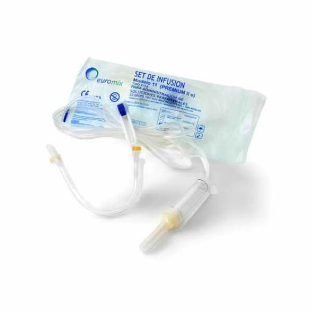 SET DE INFUSION SIN AGUJA V-14 C/ROLLER MACROGOTERO