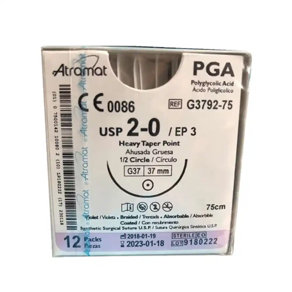 [17187] ACIDO POLIGLIC Nº 2 1/2 CIRCULO 37 MM