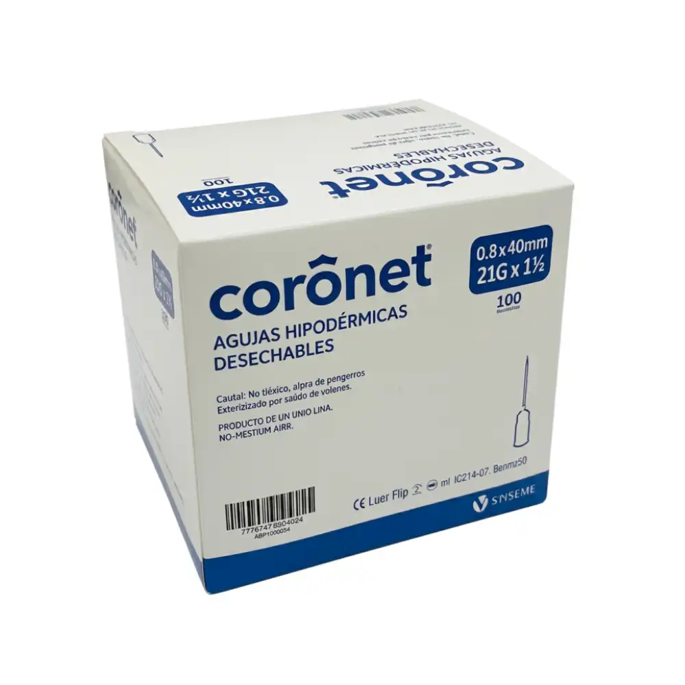 [22697] AGUJA DESCARTABLE 13/3 30G X 1/2 - X 100 UNIDADES