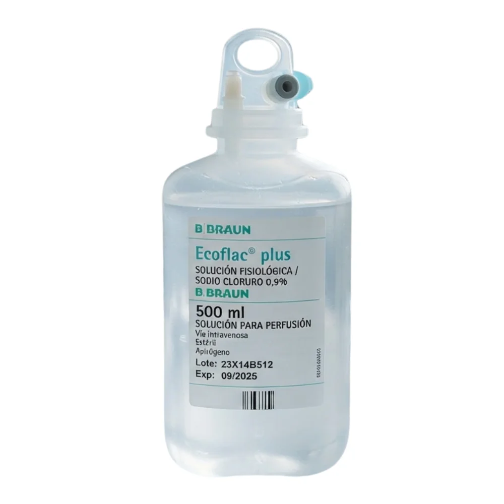 SOLUCION FISIOLOGICA X 500ML X 1 SACHET ECOFLAC PLUS BRAUN
