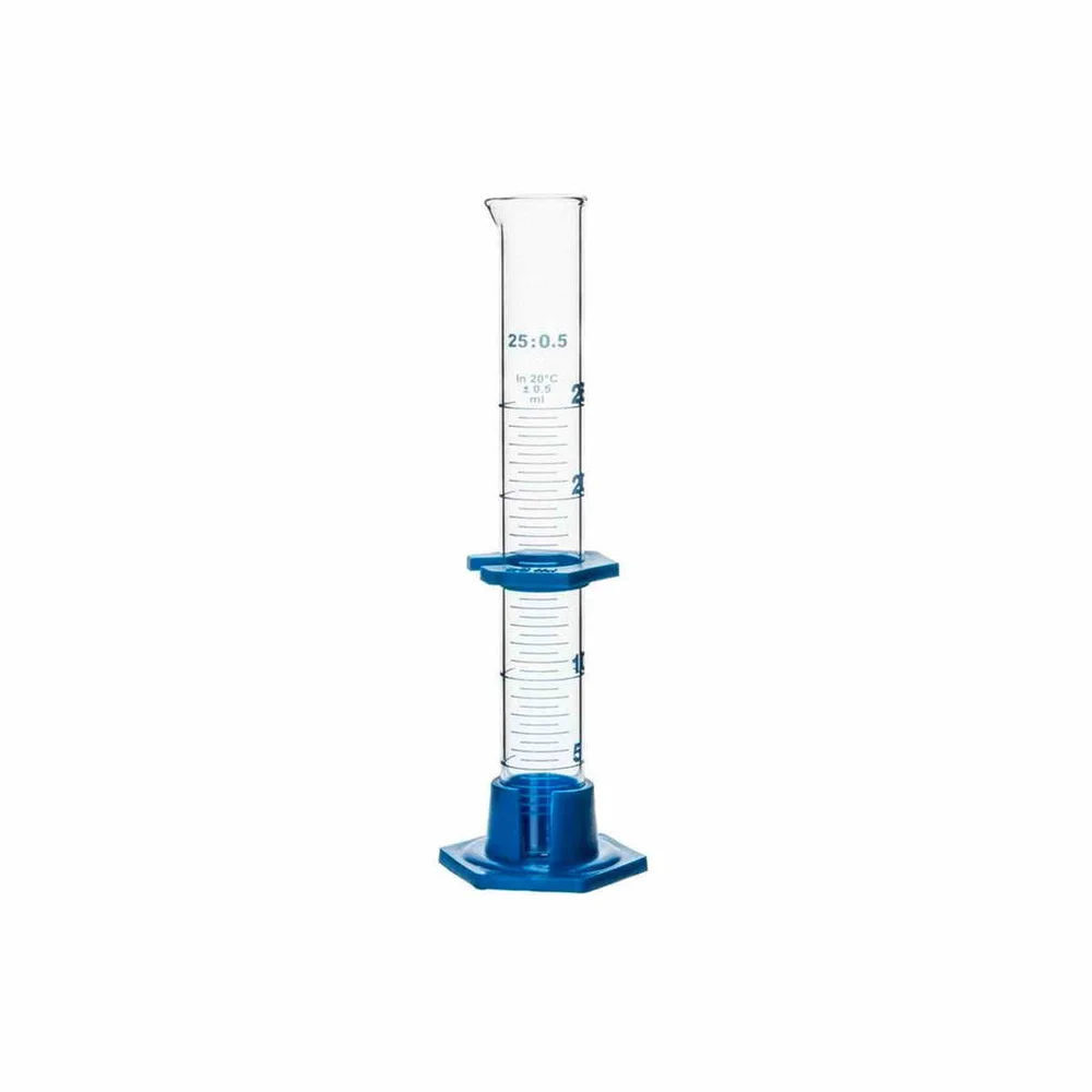 PROBETA VIDRIO C/BASE PLASTICA 500ML